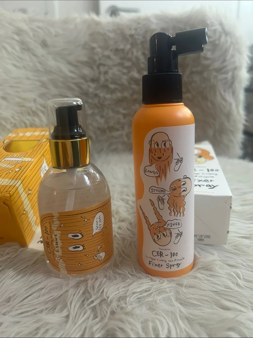 CER-100 Fixer Spray and Collagen Coating Essence